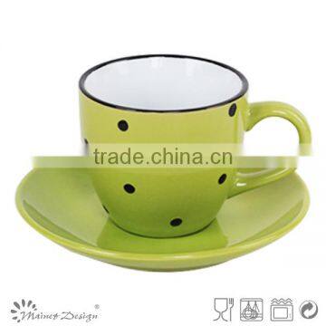 2016 Fashion Design Ceramic Coffee Mug With Saucer Stoneware Mug High Quality Factory Price photo-6