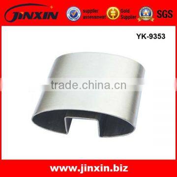 Stainless Steel Single U Oval Tube, Band Glass Pipe for Handrail