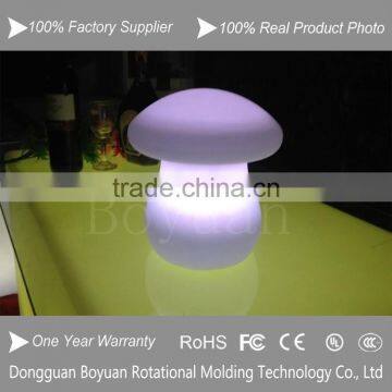 Battery operated rechargeabel home furniture room mushroom light table lamp