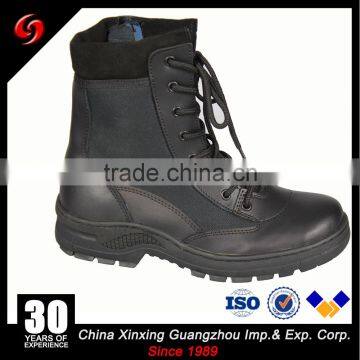 Custom Made High Ankle Black Pilot Military Boots With Zipper photo-2