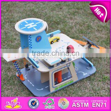 2017 New Products Children Parking Toy Wooden Toy Garage Set W04B048 photo-5