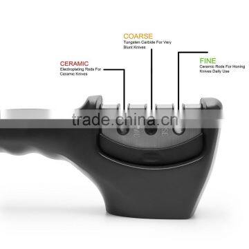 2016 Manual Ceramic Knife Sharpener 3 Stage Knife Sharpener photo-3
