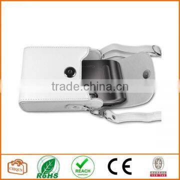 Protective Compact Case With Magnetic Closure and Strap Compatible With Digital Camera (White) photo-2