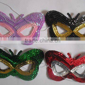 sequins butterfly mask for paty