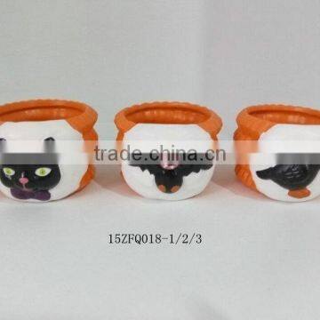 Halloween Pumpkin Ceramic Flower Pot Festival Decorations photo-2