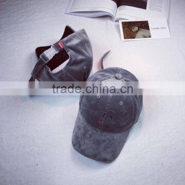 Velvet Fabric Sport Style Baseball Cap And Fashion Hat photo-5