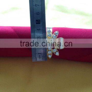 Gold Diamond Big Flower Shape Napkin Ring photo-5