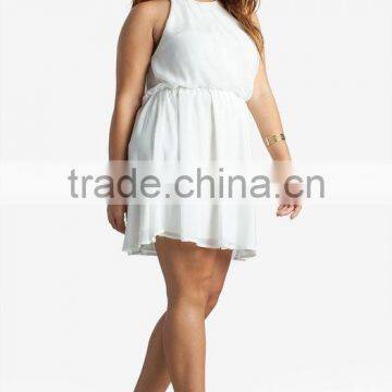 Women Dress Plus Size White Summer Dress For Fat Women