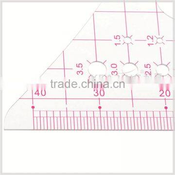 Kearing Transparent Plastic Rulers 1:4 Sandwich Printing Line Scale Rulers for Architect Designer #8514 photo-5
