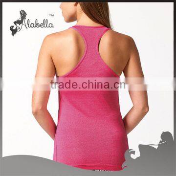 Cotton Spandex Womens Workout Tank Top , Fitting Gym Tank Tops&singlets ,racer Back Fitness Tank Top photo-2