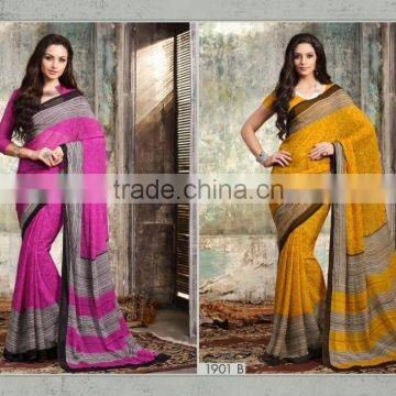 Beautiful Classical Chiffon Printed Designer Saree