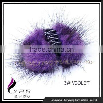 CX-E-25-3 Beautiful Mink Fur Hair Ball Claws Magic Headband photo-5