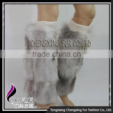 CX-A-17A Wholesale Women Winter Soft Boot Cuff Fox Fur Leg Warmers