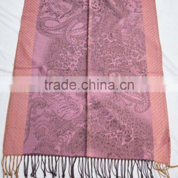 Fashion Large Hot Jacquard Paisley Dot 100%rayon Soft New Shawl photo-4