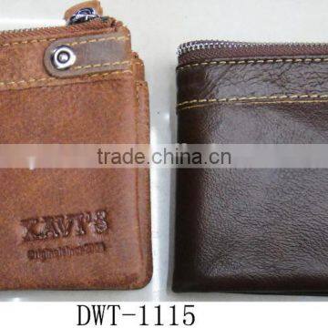 Fashion Golden Supplier Latest Man Real Leather Fold Wallet photo-3