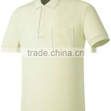Custom Made Solid Color Polo T-Shirt With Pocket photo-2