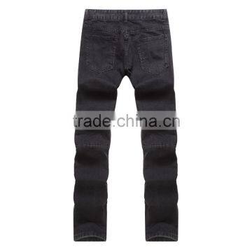 New Men's Brand Men's Jeans Black Jeans Hole Personality Male Personality Hiphop Pants photo-2