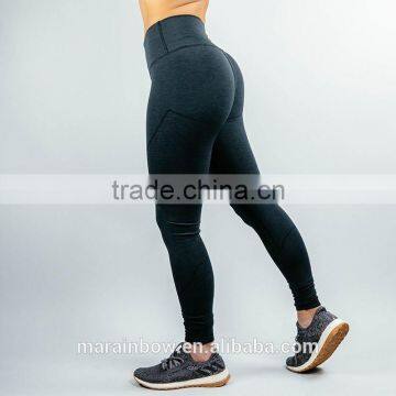 new arrival fashion high waist leggings 2017 black cotton elastane panel tights woman leggings hot sale yoga leggings