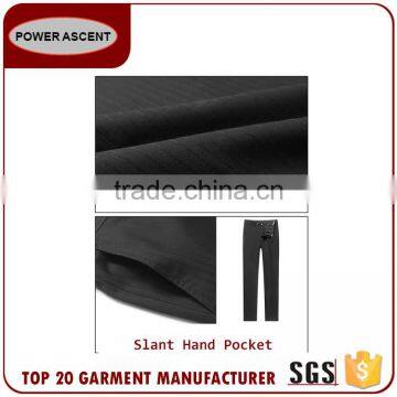 Casual Mens Formal Smooth Business Black 2-Button Suits photo-6