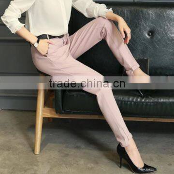 2016 Fashion Newly Designed Solid Comfortable Style Pants Women's, Slacks Wholesale
