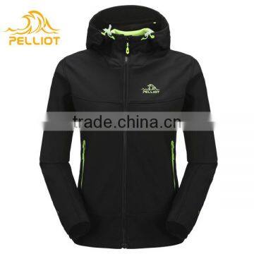 2017 Hot Sell OEM New Design Outdoor Women Hooded Softshell Jacket With Function photo-6