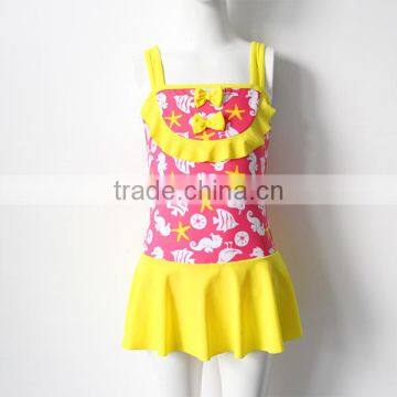 Stars One Piece Yellow Swimwear photo-4