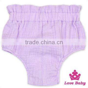China Yiwu Cheap Bordeaux Plain Free Newborn Toddle Unisex Shorts Style Diaper Panties photo-5