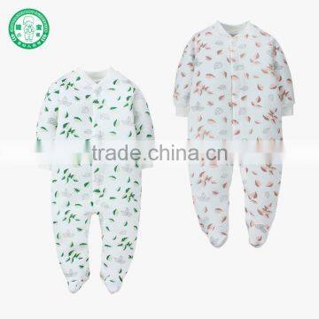 wholesale china name winter baby clothes leaves printing soft bedding fashion baby romper