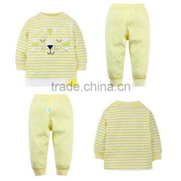 100% Cotton Kid Leisure Wear Wholesale Good Quality Breathable Baby Clothing Set photo-2