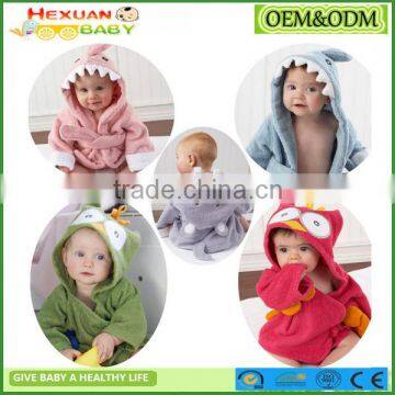 Hooded Animal Bathrobe Cartoon Baby Towel Character 14