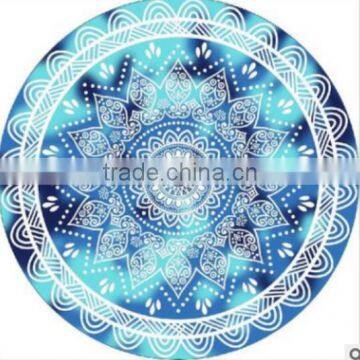 Peacock Mandala Round Tapestry Throw Hippie Gypsy Beach Blanket Yoga Mat Boho