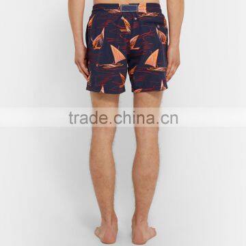 2017 Hot Sale Summer Shorts Men Beach Mid-Length Embroidered Custom Made 100% Nylon Swim Shorts Wholesale photo-3