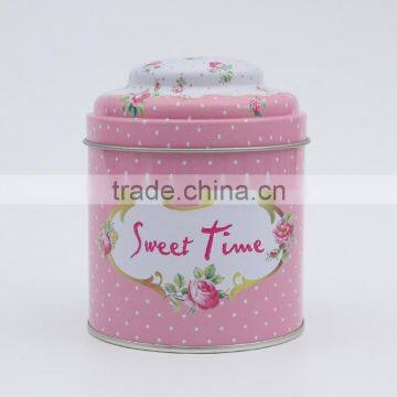 Cylindrical Candy Tin Box Packing Spot Baking Cookies Box Tinplate Tea Pots photo-5