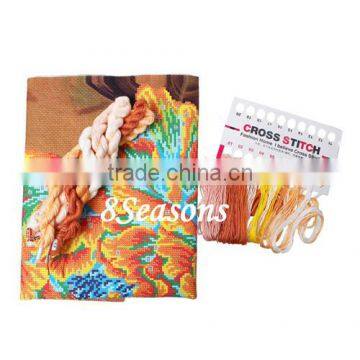 Diy Cushion Handmade Multicolor Flower Pattern Hand Craft Gift New Cross Stitch Patterns photo-3