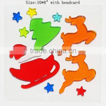 Reindeer Santa Claus Gel Window Decoration Sticky Jelly Halloween Window Sticker Home Decoration photo-4