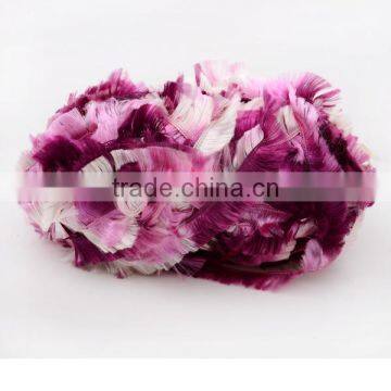 Fancy polyester yarn for knitting and decoration