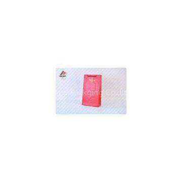 275g Silver Card Paper Retail Packaging Bags , Hot Stamping Thanksgiving Paper Bag Crafts