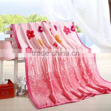 Pure color with thick blanket air conditioning blanket Farley blanket child cut flower coral blanket flannel blanket