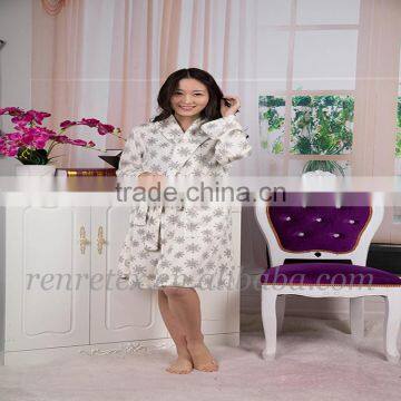 Colorful Micro Polar Fleece for Girls Bathrobe photo-4