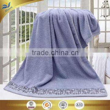 100% Cotton Bordered Bath Towels Cheap Jacquarded Towel Made in China photo-3