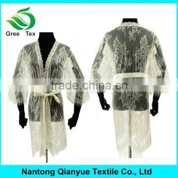 Cheap Sexy Women White Lace Spa Bath Robe