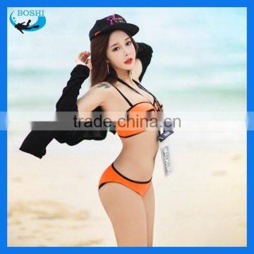 neoprene triangle swimwear hot korean teen girl bikini