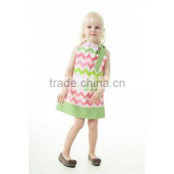 Mother and Daughter Matching Dresses Strip Adult Girls Frock photo-4