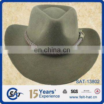 wool felt cowboy outdoor porkpie Hat