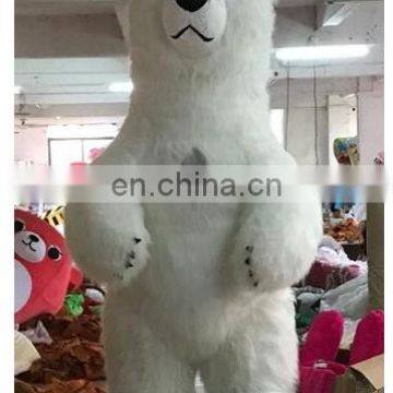 wedding mascot bear couple costume adult white bear costume