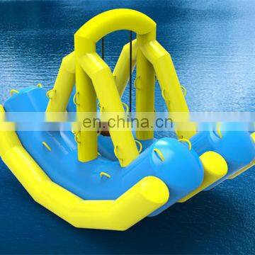 2017 Newest Design Commercial Double Row Water Park Inflatable Seesaw Game