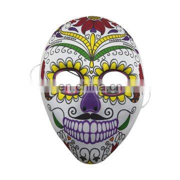 Coloful EVA Mask Covered with Fabric with Flower and Leaf Decoration for Halloween, Carnival and Party