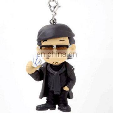 customize resin action figurines keychain for sale