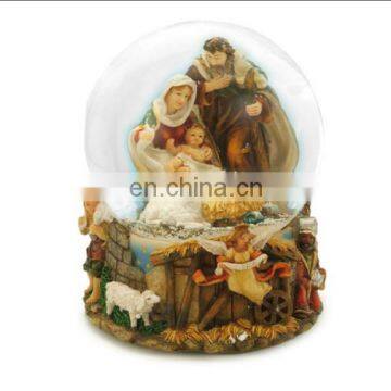 snow globes wholesale with religion series and baby