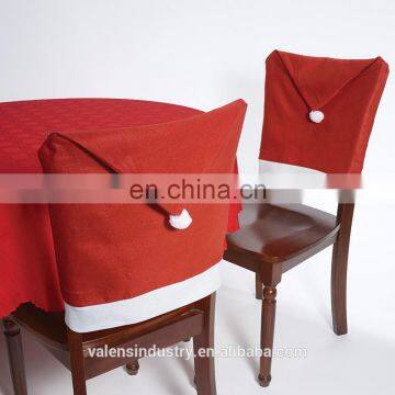 Hot Selling Non woven Fabric Cheap Wholesale Santa Claus Christmas Chair Cover Decor